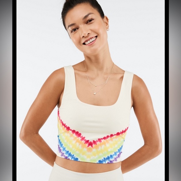 Adorable Fabletics Tie Dye Crop Tank - Picture 1 of 6